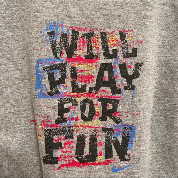 Vintage Y2K Nike size Youth 3T Grey Short Sleeve Shirt - Picture 4 of 8